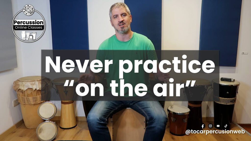 Practice using a metronome is one of the best practice of a great percussionist