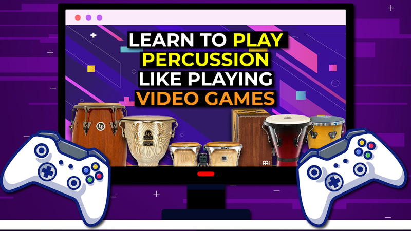 Learn to play percussion like playing video games