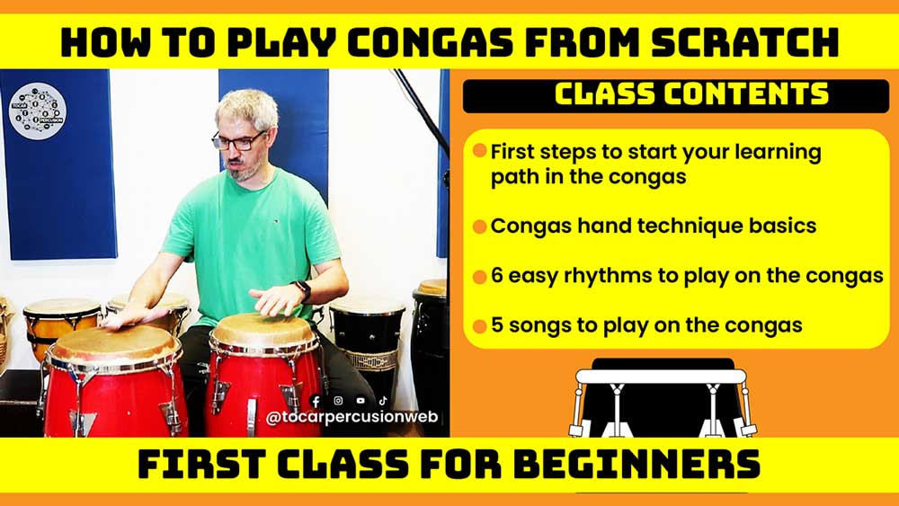 Start to play congas from scracth